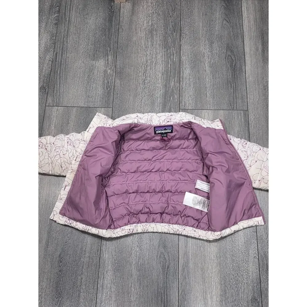 Patagonia Baby Down Sweater 12-18M Sleepy Bears multi Puffer Jacket A008058